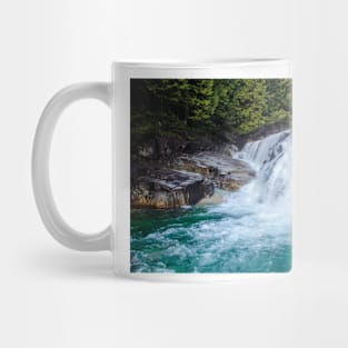 Winter Waterfall Into A Glacial Pool Mug